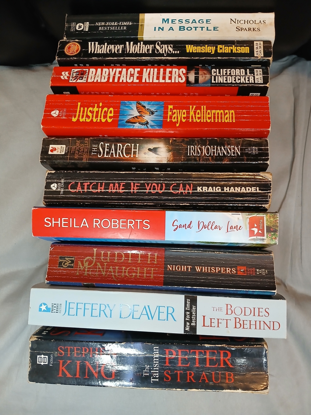 Stack of Paperback Novels - Assorted Titles (True Crime, Suspense)